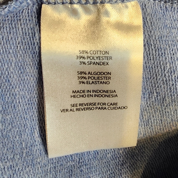 Eddie Bauer Heathered Blue Cropped Cozy Camp Joggers Women's Size M - Picture 5 of 5